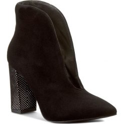 Botki PETER KAISER - Atena 29605/519 Schwarz Suede Gruel. Czarne buty zimowe damskie marki Peter Kaiser, z materiału. W wyprzedaży za 489,00 zł.