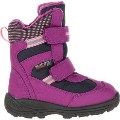 Botki zimowe w kolorze fioletowym. Fioletowe buciki niemowlęce Kamik Shoes, na zimę, bez zapięcia. W wyprzedaży za 172,95 zł.
