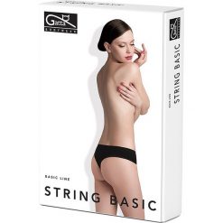 Gatta - Stringi Basic Line. Szare stringi marki Gatta, l, z dzianiny. Za 19,90 zł.