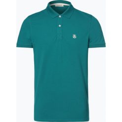 Selected - Męska koszulka polo – Slharo, zielony. Zielone koszulki męskie Selected, xl, z haftami, eleganckie, bez rękawów. Za 99,95 zł.