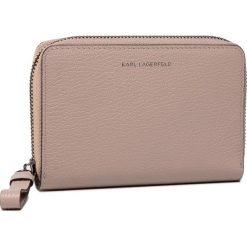 Duży Portfel Damski KARL LAGERFELD - 201W3256 Powder Pink. Brązowe portfele damskie KARL LAGERFELD, bez wzorów, ze skóry. Za 579,00 zł.