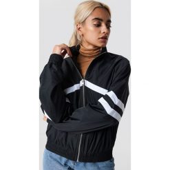 NA-KD Trend Kurtka Stripe Detailed Tracksuit - Black. Czarne kurtki damskie marki NA-KD Trend, w paski, długie, bez kaptura. Za 161,95 zł.