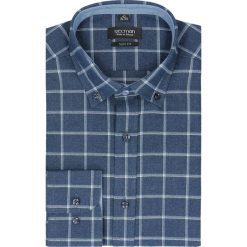 Koszula bexley f2480 długi rękaw slim fit granatowy. Niebieskie koszule męskie Recman, m, bez wzorów, z bawełny, klasyczne, z klasycznym kołnierzykiem, z długim rękawem. Za 69,99 zł.