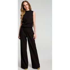 Kombinezon bez rękawów moe382. Niebieskie kombinezony eleganckie Moe, s, ze stójką, bez rękawów. Za 169,90 zł.
