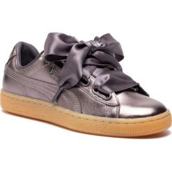 Sneakersy PUMA - Basket Heart Luxe Wn's 366730 01 Quiet Shade/Quiet Shade. Szare półbuty damskie Puma, ze skóry. W wyprzedaży za 279,99 zł.