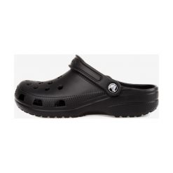 Crocs Classic Crocs Czarny. Czarne klapki męskie Crocs, w paski, z materiału. Za 188,95 zł.
