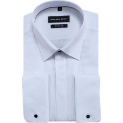 Koszula SIMONE KDBR000348. Białe koszule męskie na spinki Giacomo Conti, m, z bawełny, z klasycznym kołnierzykiem, z długim rękawem. Za 149,00 zł.