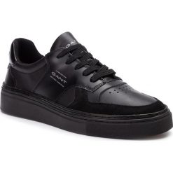 Sneakersy GANT - Denver 19634872 Black G00. Czarne sneakersy męskie GANT, na co dzień, bez wzorów, ze skóry, bez zapięcia. W wyprzedaży za 399,00 zł.