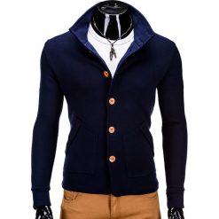 Bluzy męskie: BLUZA MĘSKA ROZPINANA CARMELO – GRANATOWA