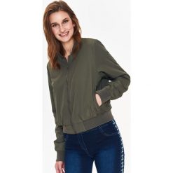 BOMBER DAMSKI. Brązowe żakiety damskie marki TROLL, xl, bez wzorów. W wyprzedaży za 49,99 zł.