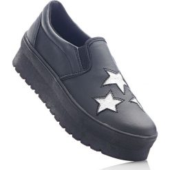 Sneakersy damskie: Sneakersy na podeszwie platformie bonprix czarny