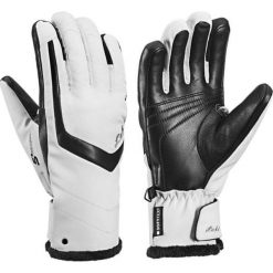 Leki rękawice damskie Stella S Lady white-black 7. Czarne rękawiczki damskie Leki, bez wzorów, ze skóry. Za 415,00 zł.