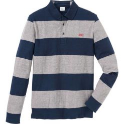 Shirt polo z długim rękawem bonprix szary melanż - ciemnoniebieski w paski. Szare koszulki męskie bonprix, xl, w paski, polo, z długim rękawem, długie. Za 74,99 zł.