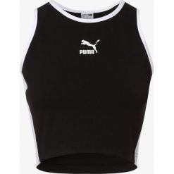 Puma - Top damski, czarny. Czarne topy damskie Puma, s, bez wzorów, z bawełny, z krótkim rękawem. Za 129,95 zł.