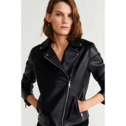 Mango - Ramoneska Liz. Czarne kurtki damskie Mango, xl, bez wzorów, z poliesteru, krótkie. Za 159,90 zł.