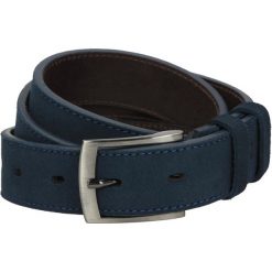 Pasek ps209 granatowy. Niebieskie paski męskie Recman, w paski, z jeansu, eleganckie. Za 79,00 zł.