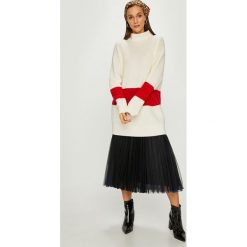 Calvin Klein - Sweter. Białe golfy damskie marki Calvin Klein, s, z wełny. W wyprzedaży za 539,90 zł.