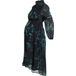 Sukienki: Hope & Ivy Maternity DARK FLORAL MIDI DRESS Sukienka letnia navy