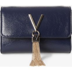 Valentino - Damska torebka na ramię, niebieski. Niebieskie torebki klasyczne damskie Valentino, w paski, na ramię, bez dodatków. Za 279,95 zł.