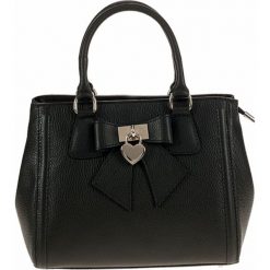 Torebki klasyczne damskie: Skórzana torebka w kolorze czarnym – 30 x 22 x 14 cm