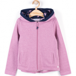 Bluza. Różowe bluzy dziewczęce marki MAGIC, z aplikacjami, z bawełny, z długim rękawem, długie, z kapturem. Za 59,90 zł.