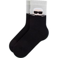 Skarpety Wysokie Damskie KARL LAGERFELD - 91KW6001 Black. Czarne skarpetki damskie KARL LAGERFELD, bez wzorów, z materiału. Za 149,00 zł.