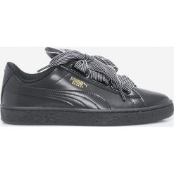Puma - Buty Basket Heart. Czarne buty sportowe damskie marki Puma, bez wzorów, z gumy, sportowe. W wyprzedaży za 299,90 zł.