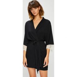 Dorina - Szlafrok Cordelia Robe. Czarne szlafroki damskie marki Dorina, m, z elastanu. W wyprzedaży za 119,90 zł.