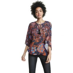 Desigual Siena Bluzka Niebieski Czerwony. Czerwone bluzki damskie Desigual, s, z wiskozy. Za 447,95 zł.