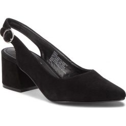 Sandały STEVE MADDEN - Dizzy Pump 91001113-10003-01001 Black. Czarne klapki damskie marki Steve Madden, bez wzorów, z zamszu, bez obcasa, na obcasie. W wyprzedaży za 289,00 zł.
