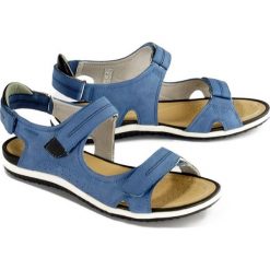 GEOX D52R6A SANDAL VEGA A C4J9B denim/black, sandały damskie. Czarne sandały damskie Geox, bez wzorów, z denimu, bez obcasa, na rzepy. Za 349,90 zł.