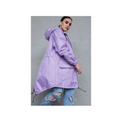 Kurtka / płaszcz typu parka liliowa. Fioletowe kurtki damskie Rest_factory, xl, z aplikacjami, z tkaniny, bez kaptura. Za 349,00 zł.