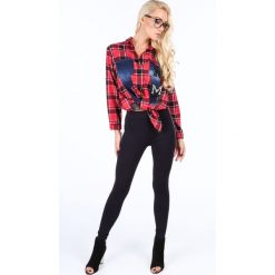 Legginsy z lampasami granatowe 270. Szare legginsy damskie marki Fasardi, s. Za 69,00 zł.