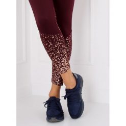 Buty sportowe granatowe. Buty sportowe damskie FunKee.pl, z aplikacjami, z tkaniny, sportowe. Za 69,99 zł.