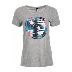 Rip Curl T-Shirt Damski S Szary. Szare koszulki damskie Rip Curl, s, z nadrukiem, bez kołnierzyka, bez rękawów. W wyprzedaży za 93,00 zł.