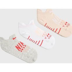 Nike - Skarpetki (3-pack). Szare skarpetki damskie Nike, bez wzorów. W wyprzedaży za 39,90 zł.