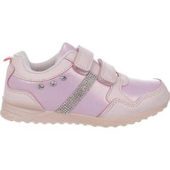 Różowe buty sportowe z kryształkami na rzep casu 5xc7635. Różowe buty dziewczęce sportowe Casu, bez wzorów, bez zapięcia. W wyprzedaży za 49,99 zł.