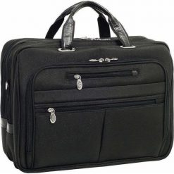Torba męska Rockford, 17" czarna. Czarne torby na laptopa Mcklein, w paski, biznesowe. Za 749,00 zł.