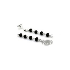 Earrings Spinel srebro. Czarne kolczyki damskie Brazi druse jewelry, z spinelem, srebrne, na sztyftcie. Za 160,00 zł.