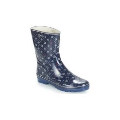 Kalosze Aigle VENISE BOTT PRT. Niebieskie kalosze damskie Aigle, bez wzorów, z kauczuku. Za 181,30 zł.