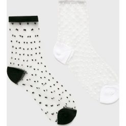 Answear - Skarpetki (2-pack). Szare skarpetki damskie ANSWEAR, bez wzorów, z elastanu. Za 29,90 zł.
