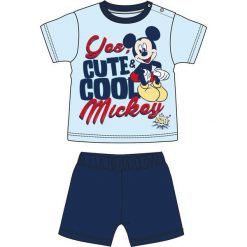 Disney By Arnetta Piżama Chłopięca Mickey Mouse 80 Niebieski. Niebieskie bielizna chłopięca Disney By Arnetta, z motywem z bajki, z materiału, bez rękawów. Za 39,00 zł.