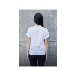 T-shirt Serious Cat. Szare t-shirty damskie Bahabay, xs, z nadrukiem, z bawełny. Za 83,30 zł.