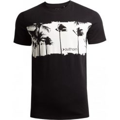 T-shirt męski TSM616 - głęboka czerń - Outhorn. Czarne koszulki męskie Outhorn, na lato, m, bez wzorów, z bawełny, bez kołnierzyka, bez rękawów. W wyprzedaży za 29,99 zł.