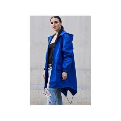 Kurtka / płaszcz typu parka indigo. Niebieskie kurtki damskie Rest_factory, s, z aplikacjami, z tkaniny, bez kaptura. Za 349,00 zł.