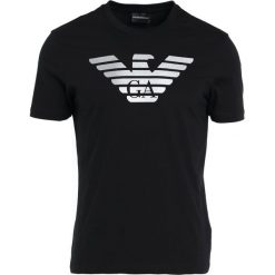 Emporio Armani LOGO Tshirt z nadrukiem nero. Szare koszulki polo marki Emporio Armani, l, z bawełny, z kapturem. Za 509,00 zł.