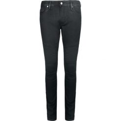Guess Jeansy "Skinny Biker". Czarne jeansy męskie Guess, z aplikacjami. Za 249,00 zł.