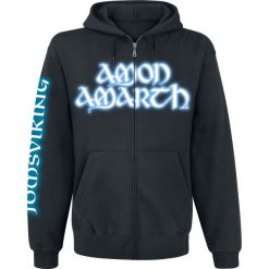 Bluzy męskie: Amon Amarth Jomsviking Bluza z kapturem rozpinana czarny
