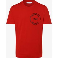 Calvin Klein - T-shirt męski, czerwony. Czerwone t-shirty męskie Calvin Klein, xl, z nadrukiem, bez kołnierzyka. Za 119,95 zł.