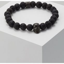 Northskull LAVA STONE PERFORATED SKULL Bransoletka gunmetal. Czarne bransoletki męskie marki Northskull. Za 479,00 zł.